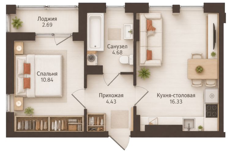 Планировка квартиры №2